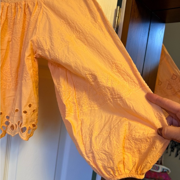 Universal Thread Peach Embroidered Blouse - Picture 7 of 7